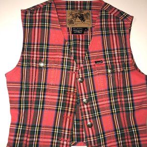 FAÇONNABLE red plaid vest